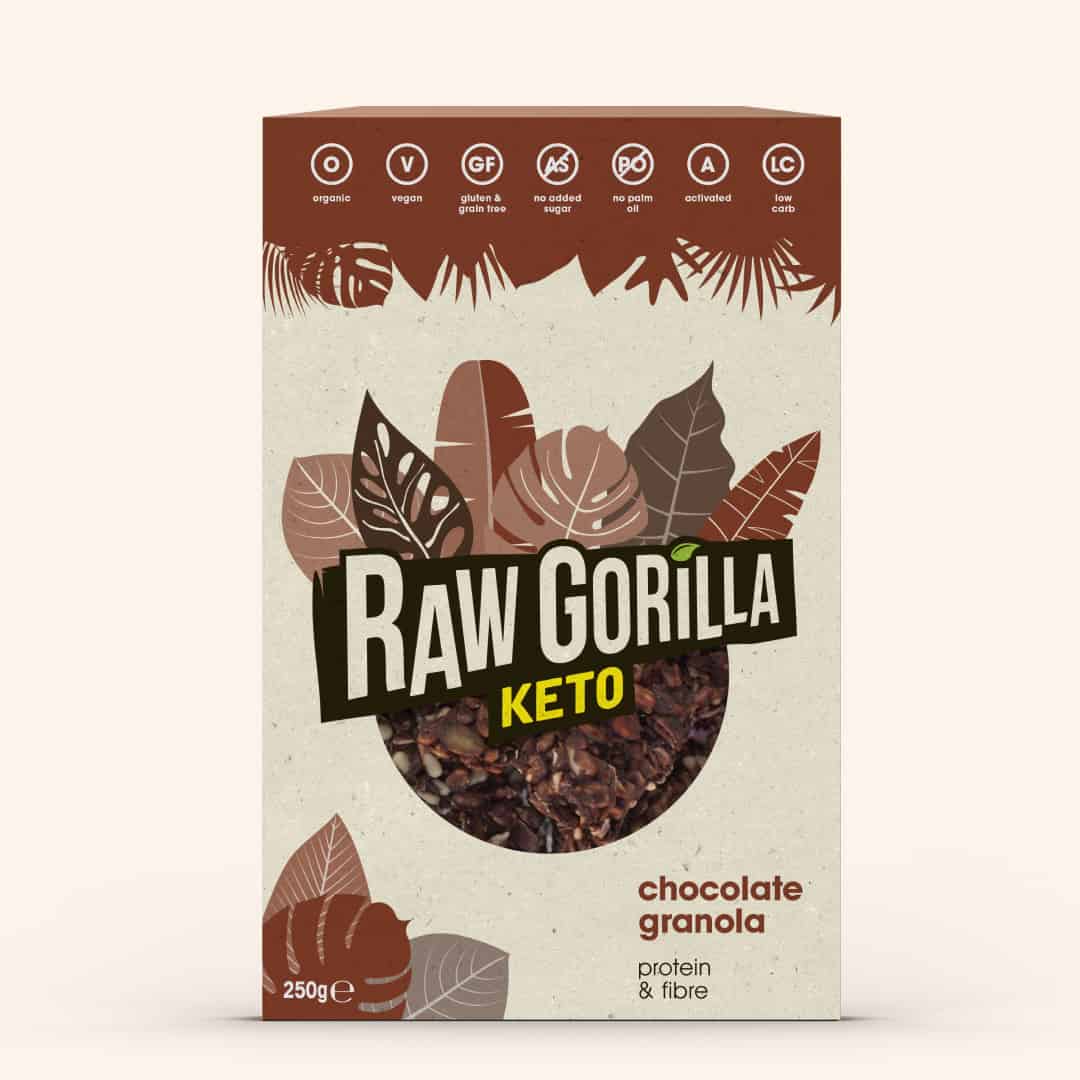 Raw Gorilla Keto Organic Chocolate Granola Breakfast