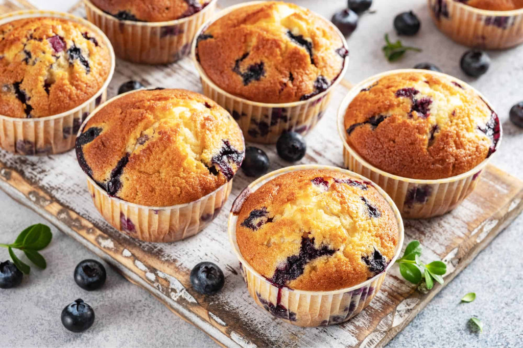 Low-Carb Blueberry Muffins