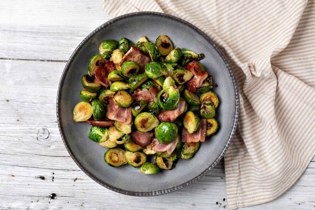 Brussel Sprouts with Garlic Aioli and Parmesan