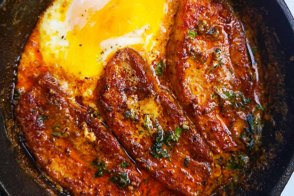 Paprika Pork Belly and Egg