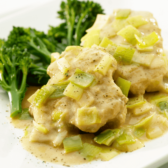 Chicken and Leeks in Cream