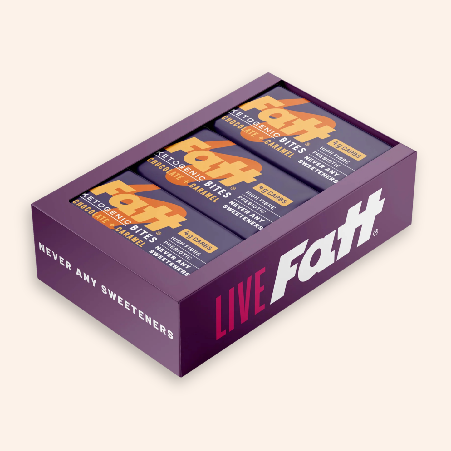 Fatt Chocolate + Caramel Bites