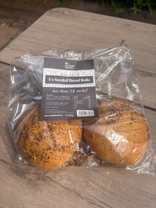 Low-Carb Bread Seeded Rolls (Pack of 4)