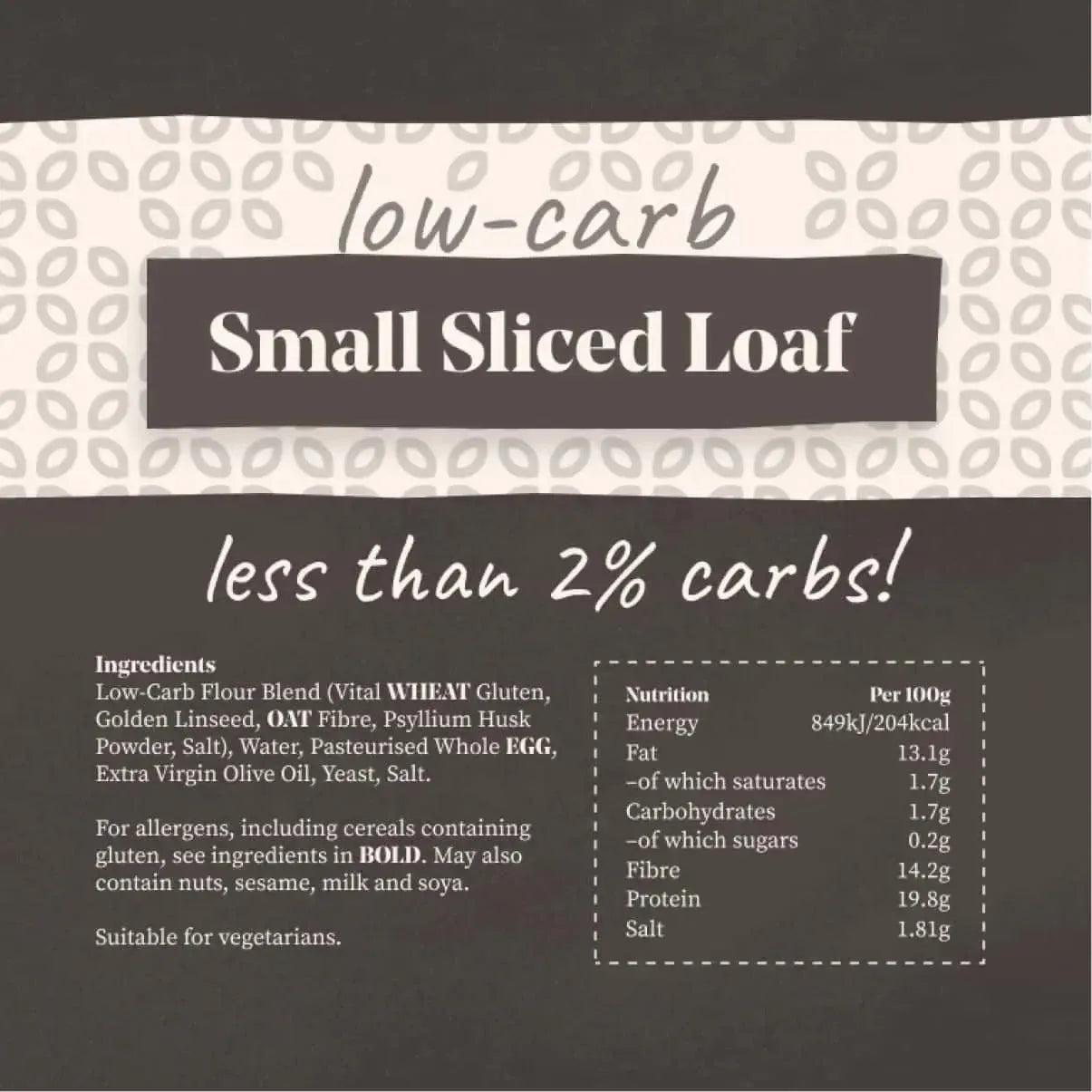 Low-Carb Bread | Sliced Loaf | 0.5g Carbs Per Slice | 350g