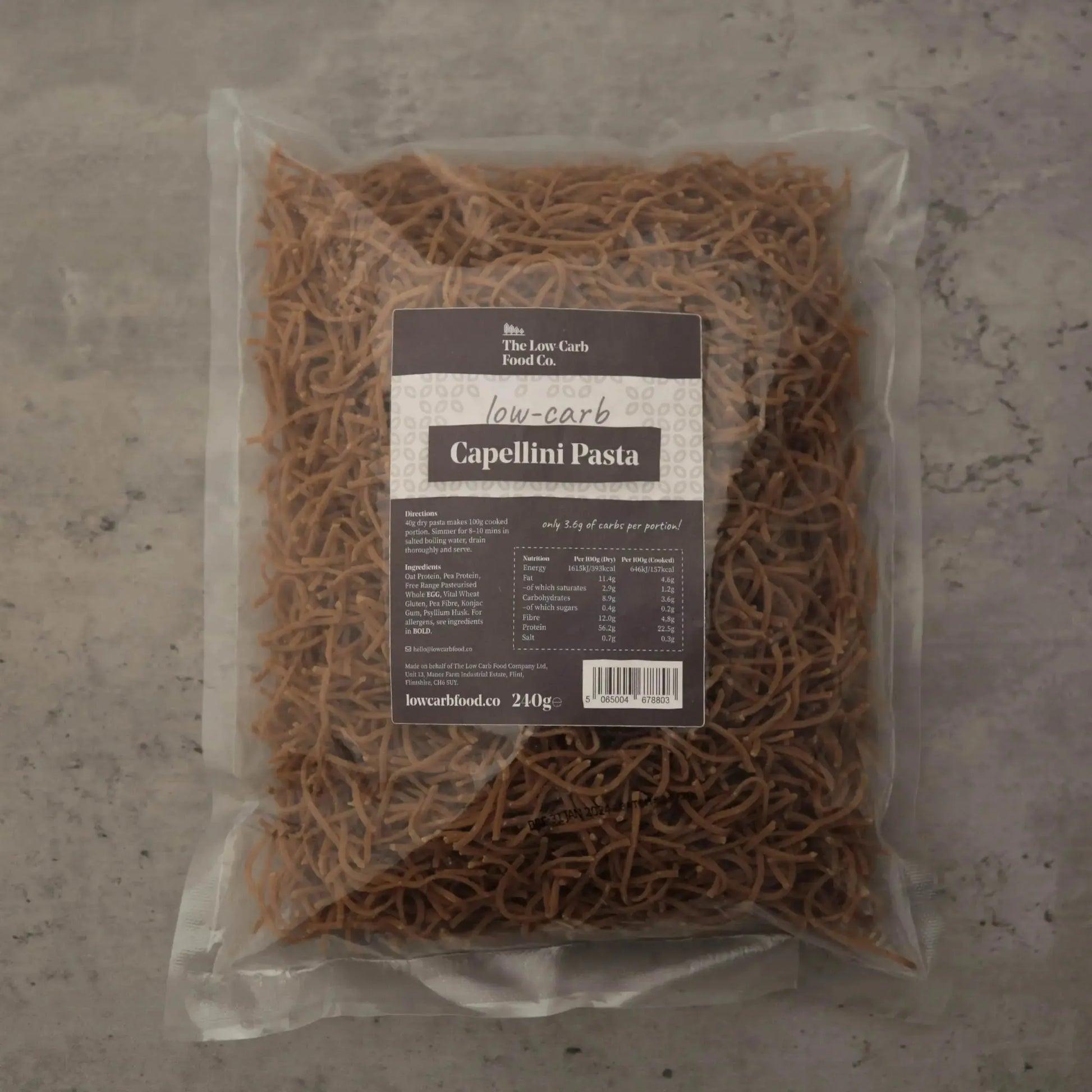 Low-Carb Capellini Pasta