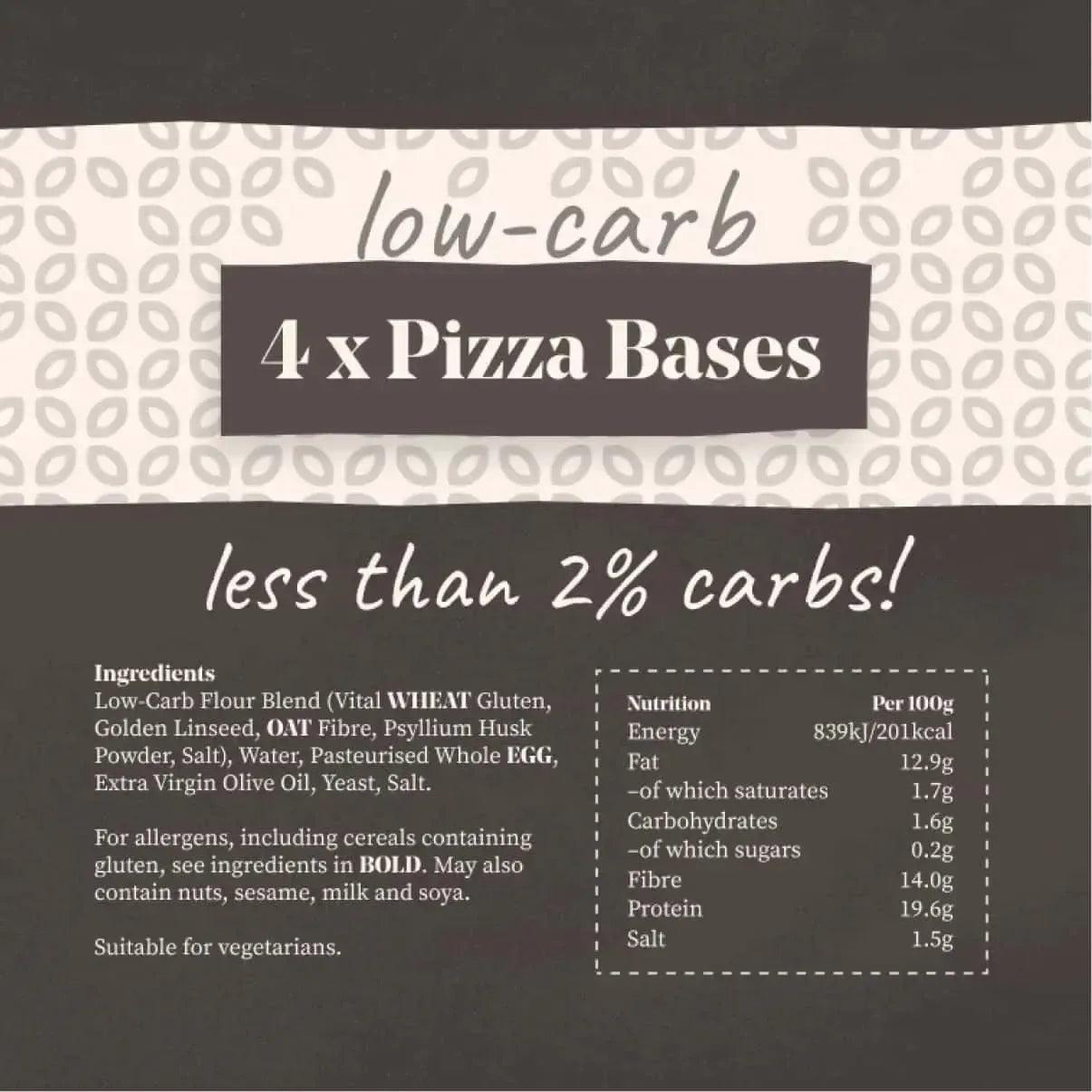 Low-Carb Pizza Bases | Pack of 4