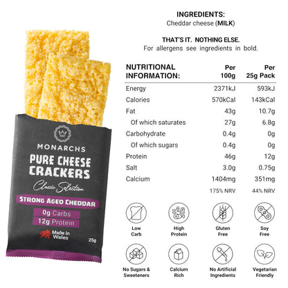 Monarchs - Strong Aged Cheddar Cheese Crackers