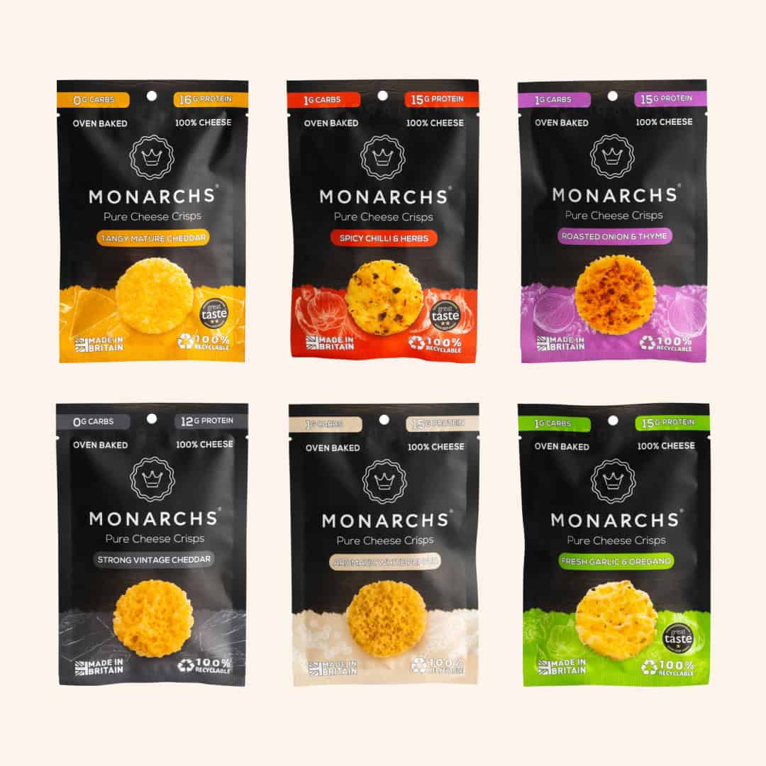 Monarchs Pure Cheese Crisps Bundle of 6