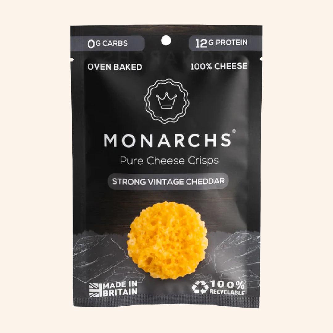 Monarchs Pure Cheese Crisps Strong Vintage Cheddar