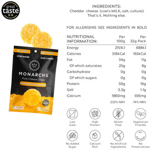 Monarchs Pure Cheese Crisps Tangy Mature Cheddar