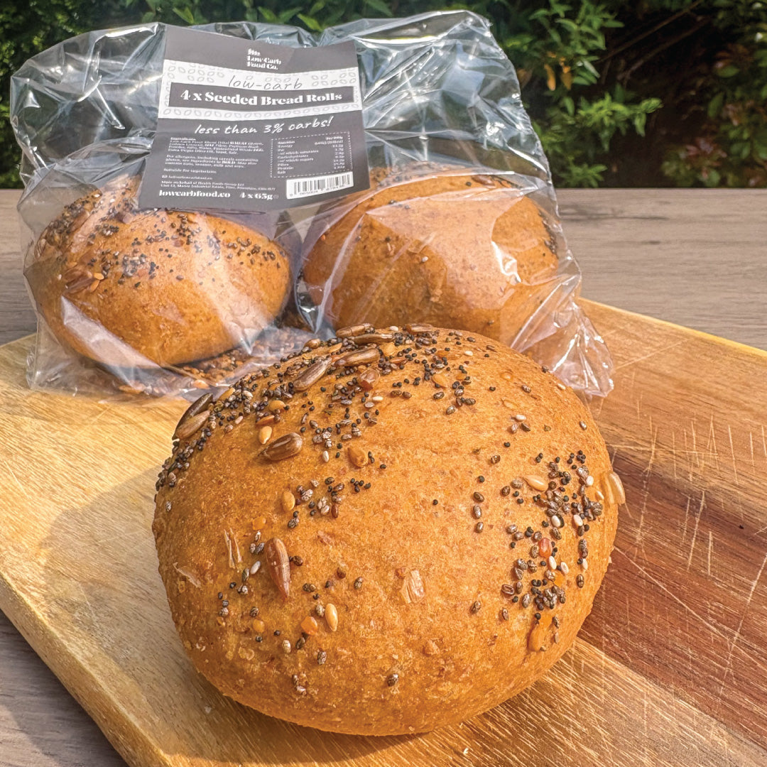 Low-Carb Bread Seeded Rolls (Pack of 4)