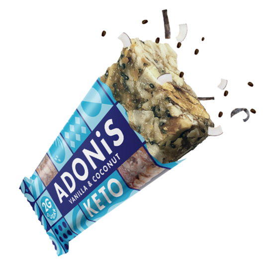 Adonis Vanilla & Coconut Keto Nut Bar