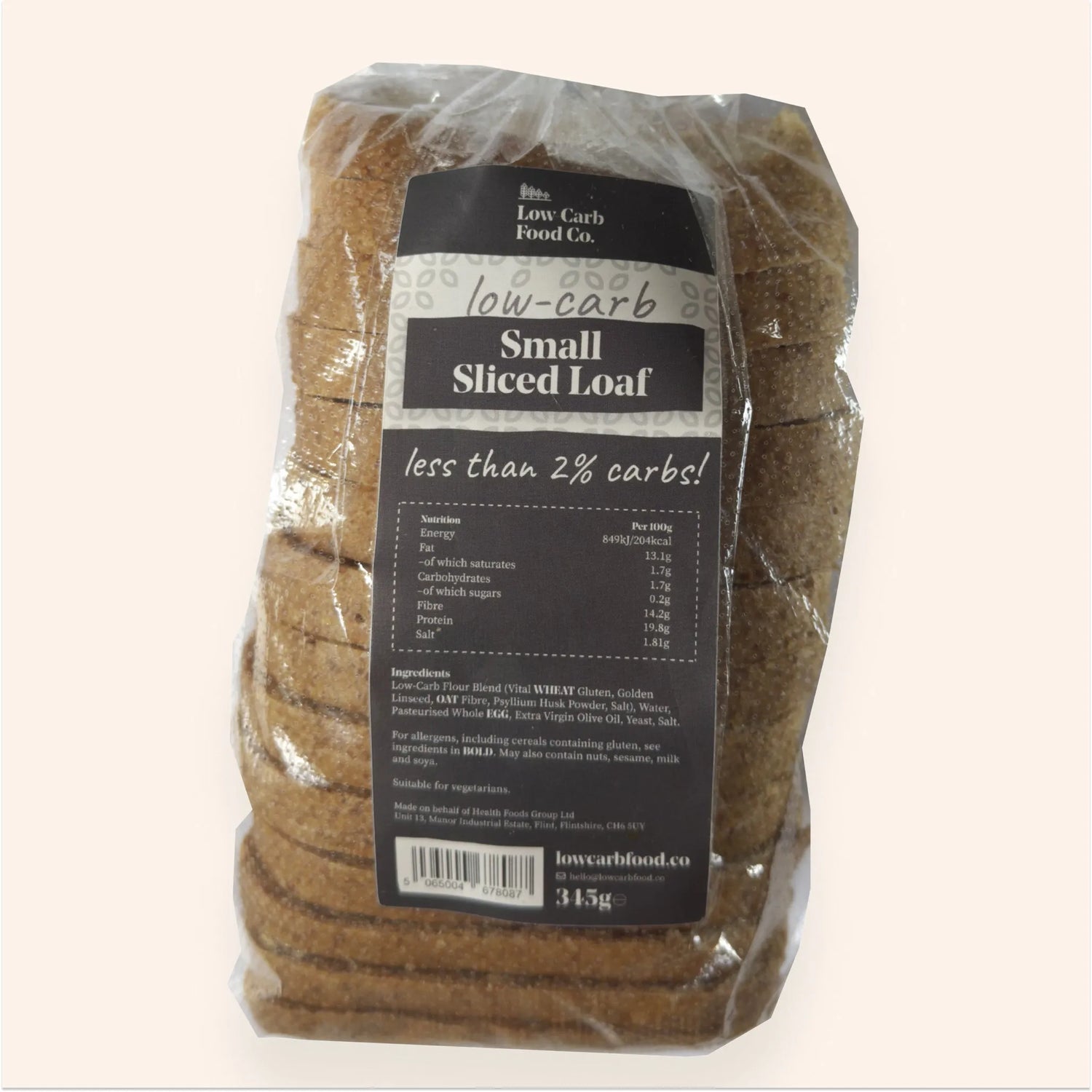Artisan Low-Carb Keto Bread Sliced Loaf – 350g-Baked Goods-Low Carb Food Co-Low Carb Food Co