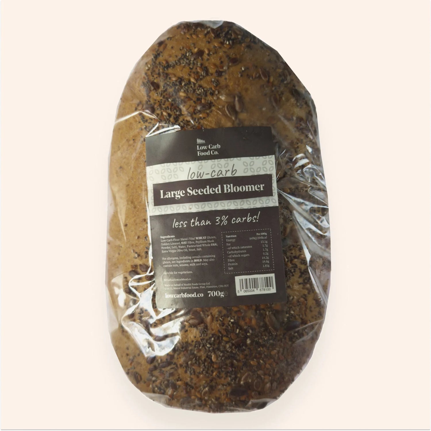Low-Carb Bread Seeded Bloomer (700g)-Baked Goods-Low Carb Food Co-Low Carb Food Co