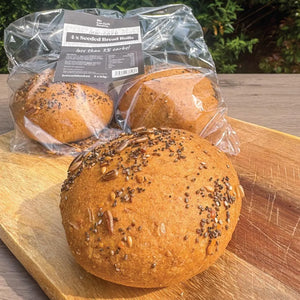 Low-Carb Keto Bread Seeded Rolls – Pack of 4 x 65g rolls-Baked Goods-Low Carb Food Co-Low Carb Food Co
