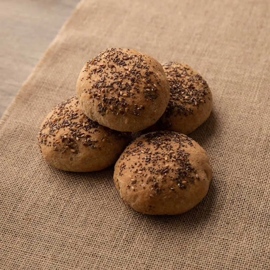 Low-Carb Keto Bread Seeded Rolls – Pack of 4 x 65g rolls-Baked Goods-Low Carb Food Co-Low Carb Food Co