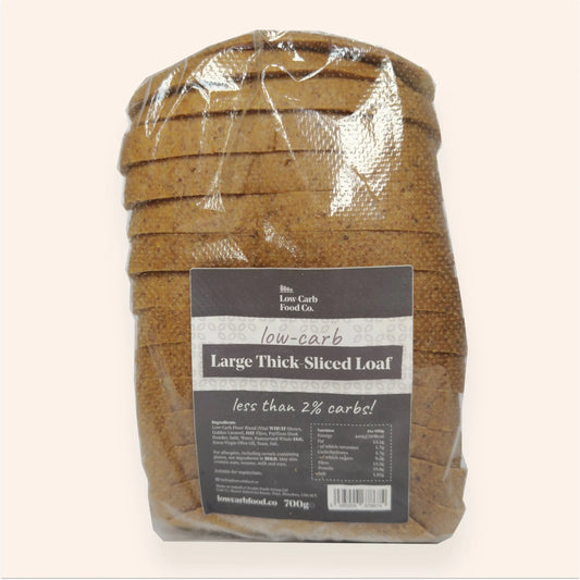 Low-Carb Keto Bread Sliced Loaf – Thick Slices – Large Pack 700g-Baked Goods-Low Carb Food Co-Low Carb Food Co