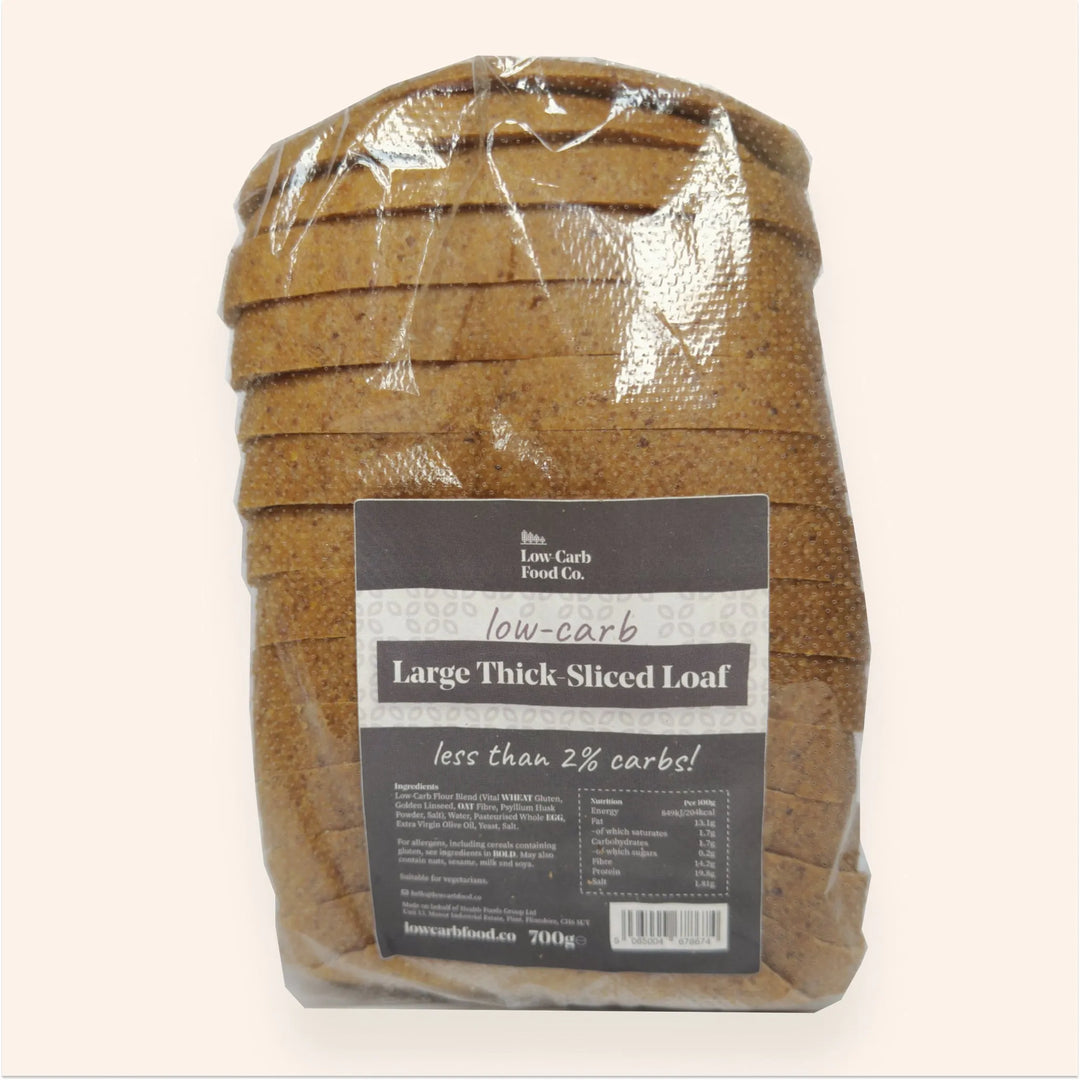 Low-Carb Keto Bread Sliced Loaf – Thick Slices – Large Pack 700g-Baked Goods-Low Carb Food Co-Low Carb Food Co